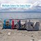 2 Pieces Clear Bag Transparent Vinyl PVC Tote, Outdoor, Beach, Pool (Set of 2, Beige)